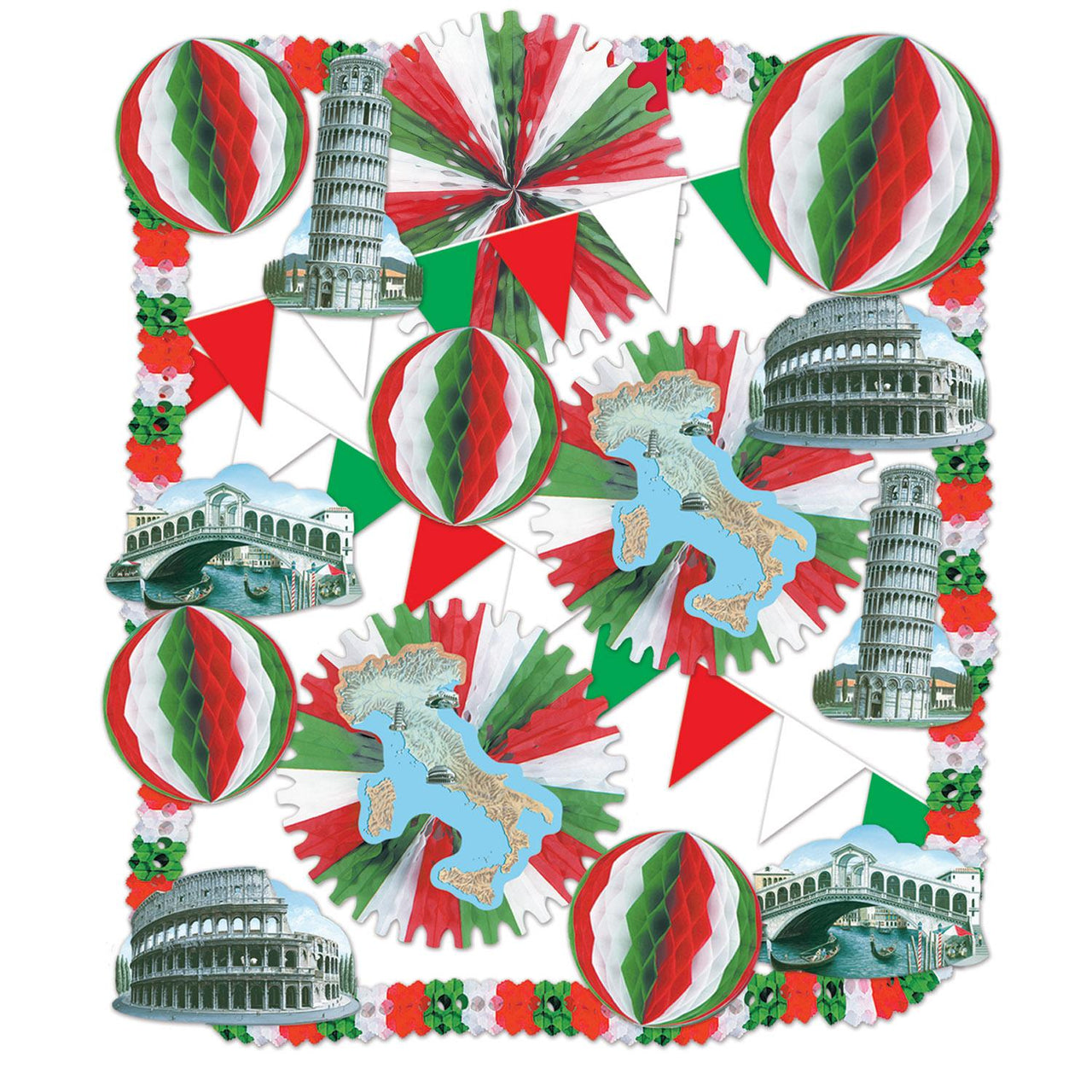 Italian Party 23 Piece Decorating Kit