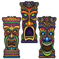 Luau Party Tiki Cutouts - Bulk 24 Pack