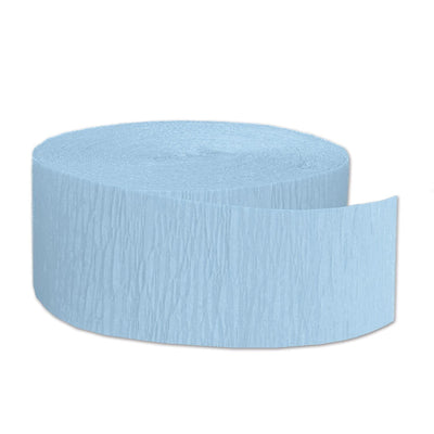 FR Festive Party Crepe Streamer - Light blue - Bulk 12 Pack