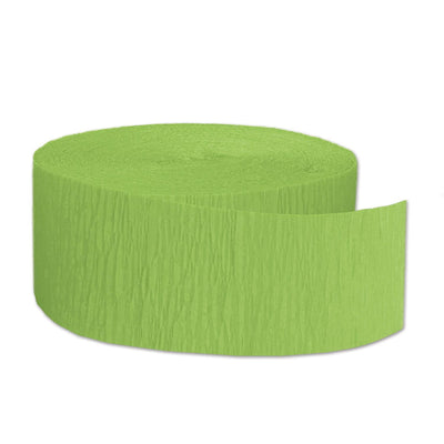 FR Party Festive Crepe Streamer - Light green - Bulk 12 Pack