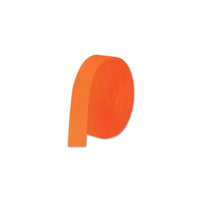 FR Party Festive Crepe Streamer - orange - Bulk 12 Pack