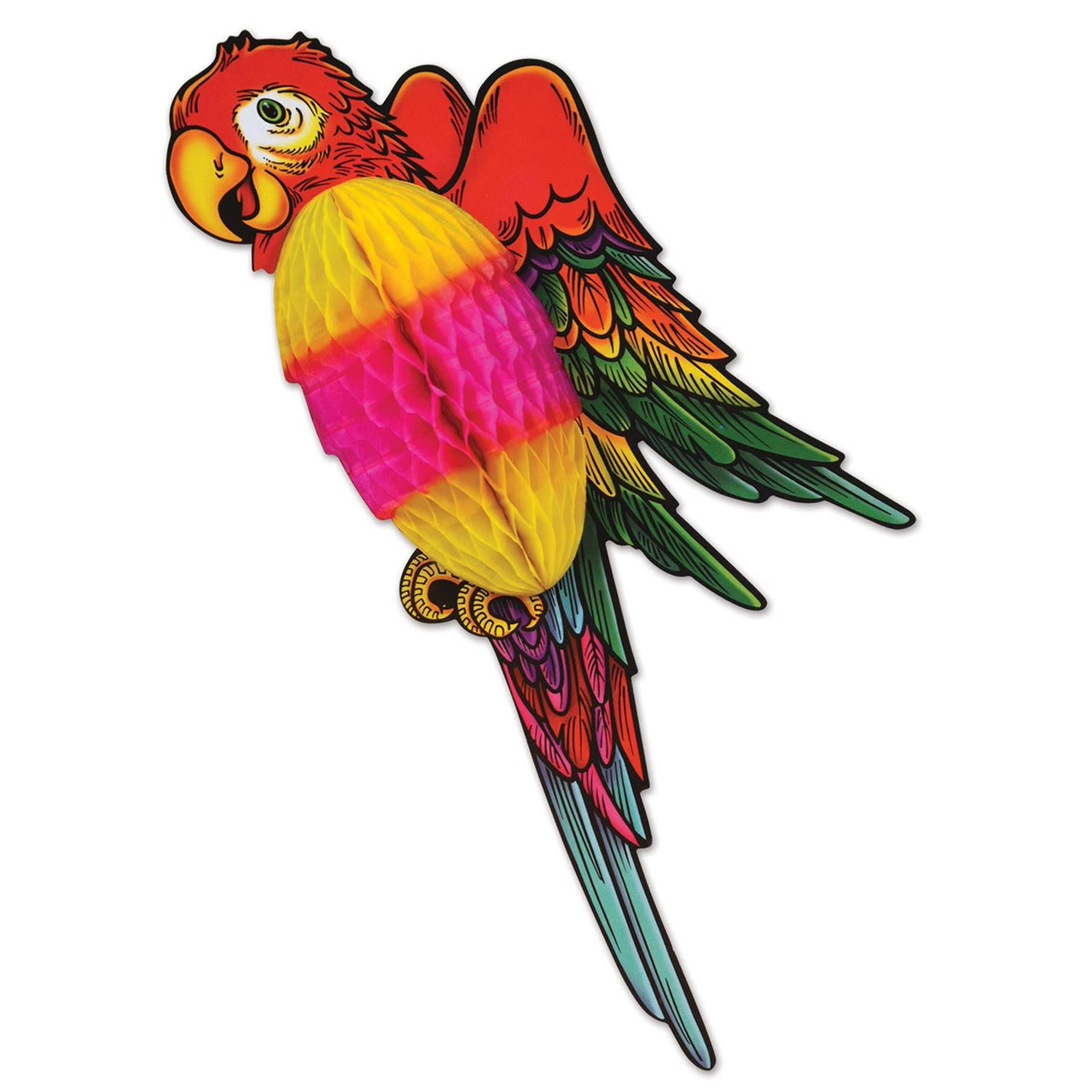 Luau Party Tissue Parrot - Bulk/12 Tissue Parrots
