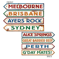 Australian Street Sign Party Cutouts - Bulk 48 Pack