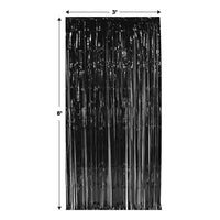 Bulk 1-Ply Gleam 'N Curtain black (Case of 6) by Beistle