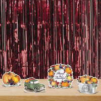 Bulk 1-Ply Gleam 'N Curtain - burgundy (Case of 6) by Beistle