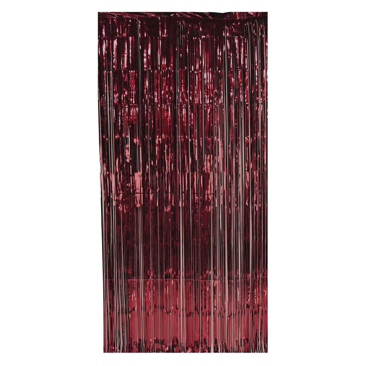 1-Ply Gleam 'N Party Curtain - burgundy - Bulk 6 Pack