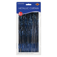 Bulk 1-Ply Gleam 'N Curtain - navy (Case of 6) by Beistle