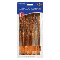 Bulk 1-Ply Gleam 'N Curtain - orange (Case of 6) by Beistle