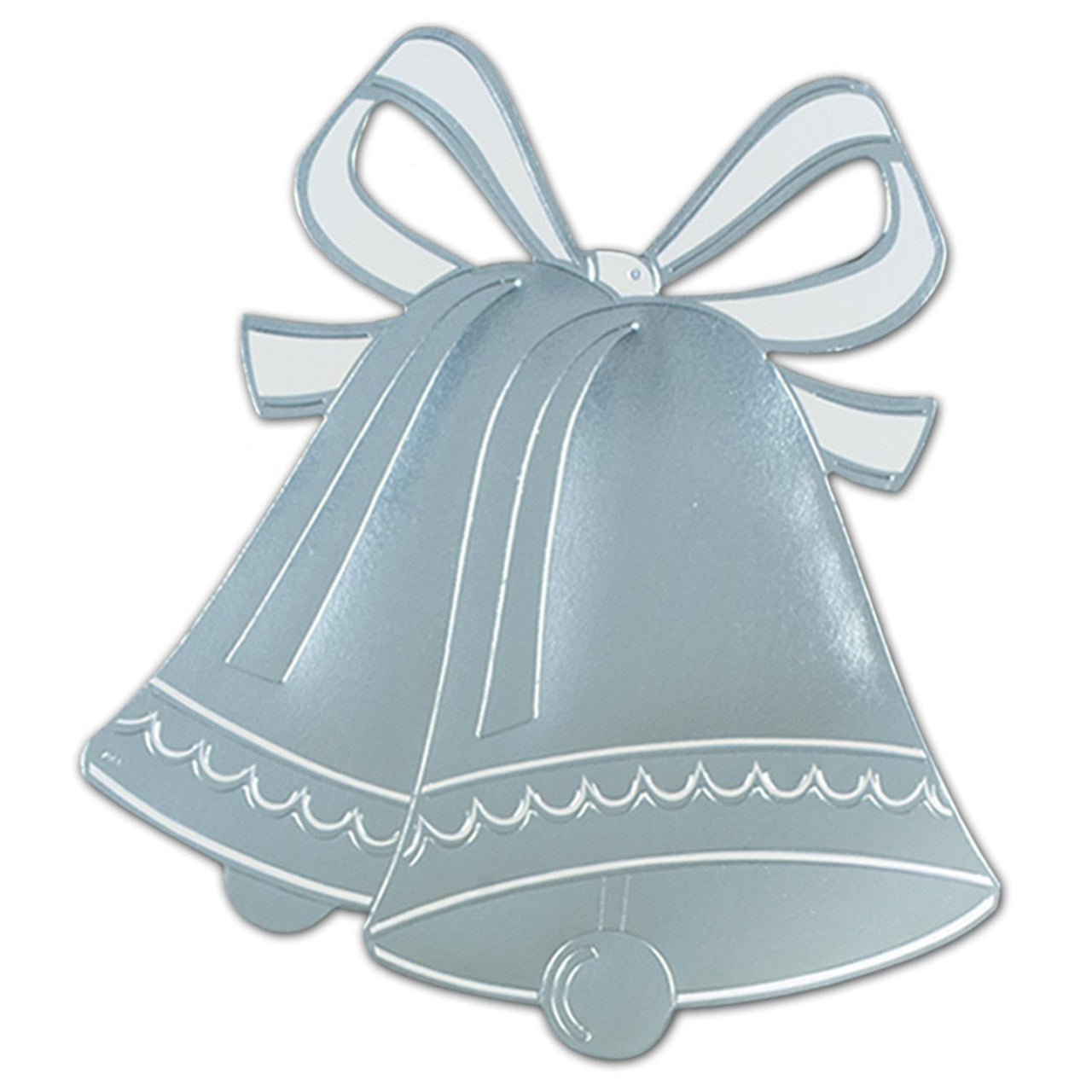 Foil Wedding Bell Silhouette - Bulk 24 Pack
