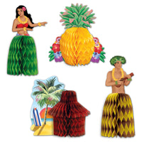 Luau Mini Centerpieces - Bulk 48 Pack