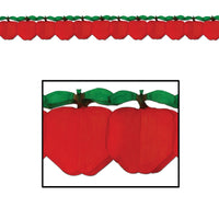 Apple Party Garland - Bulk 12 Pack