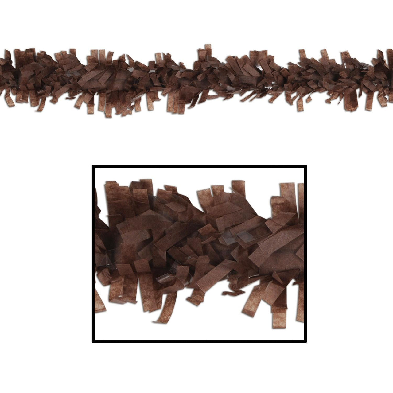 Tissue Festooning Party - brown - Bulk 24 Pack