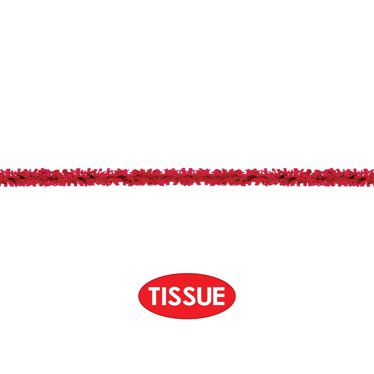 Party Decorations - Tissue Festooning - red