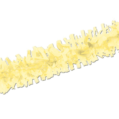 Tissue Party Festooning - yellow - Bulk 24 Pack