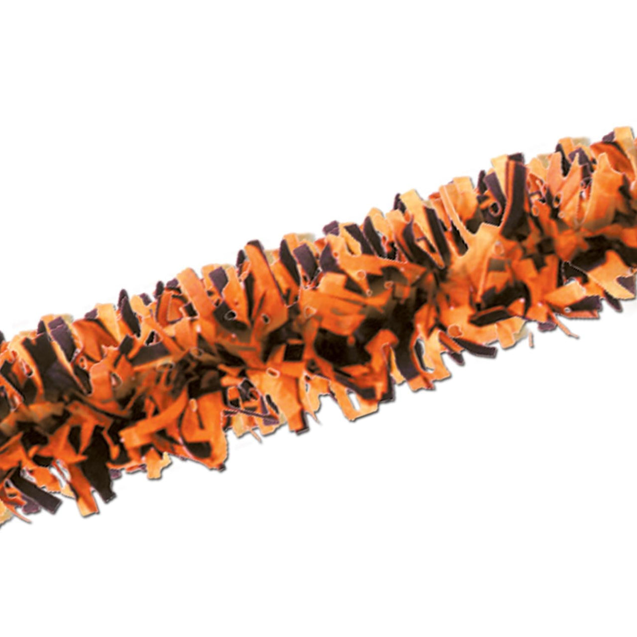 Halloween Packaged Tissue Festooning - orange/black - Bulk/12 Tissue Festoonings