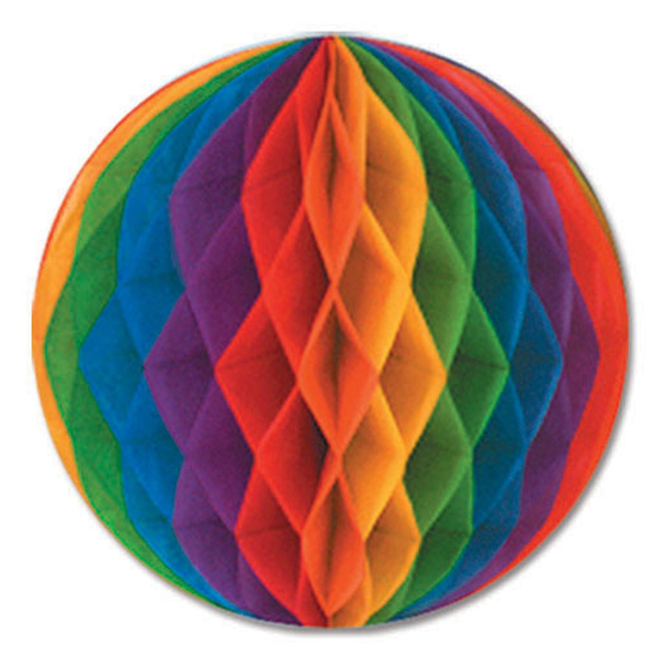 Party Tissue Ball - rainbow - Bulk 24 Pack