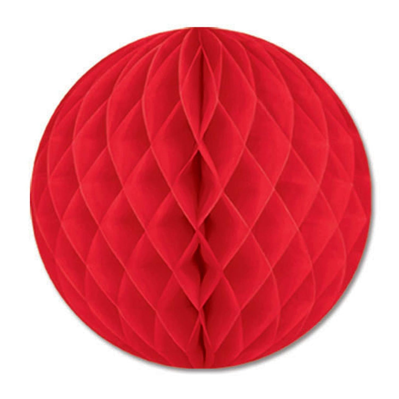 12 inch-Party Tissue Ball - Red - Bulk 24 Pack