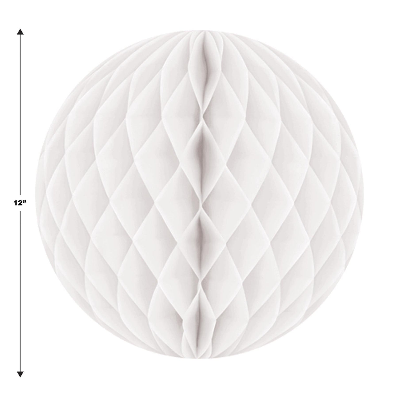 Party Decorations - Tissue Ball - white