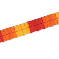 Thanksgiving Leaf Garland - golden-yellow - orange - red - Bulk 24 Packs