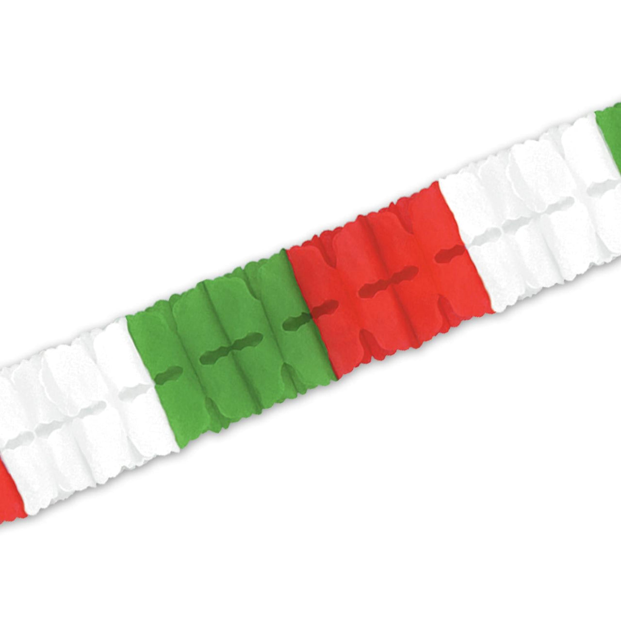 Fiesta Leaf Garland - red - white - green - Bulk 24 Packs