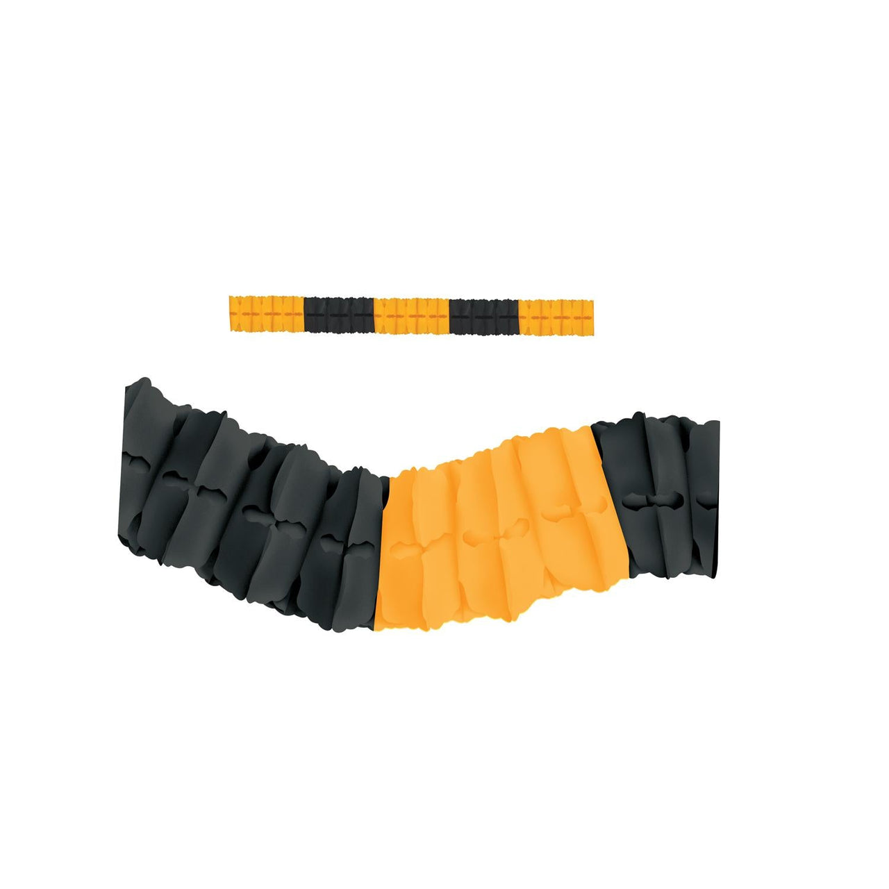Packaged Leaf Party Garland - black/golden-yellow - Bulk 12 Pack