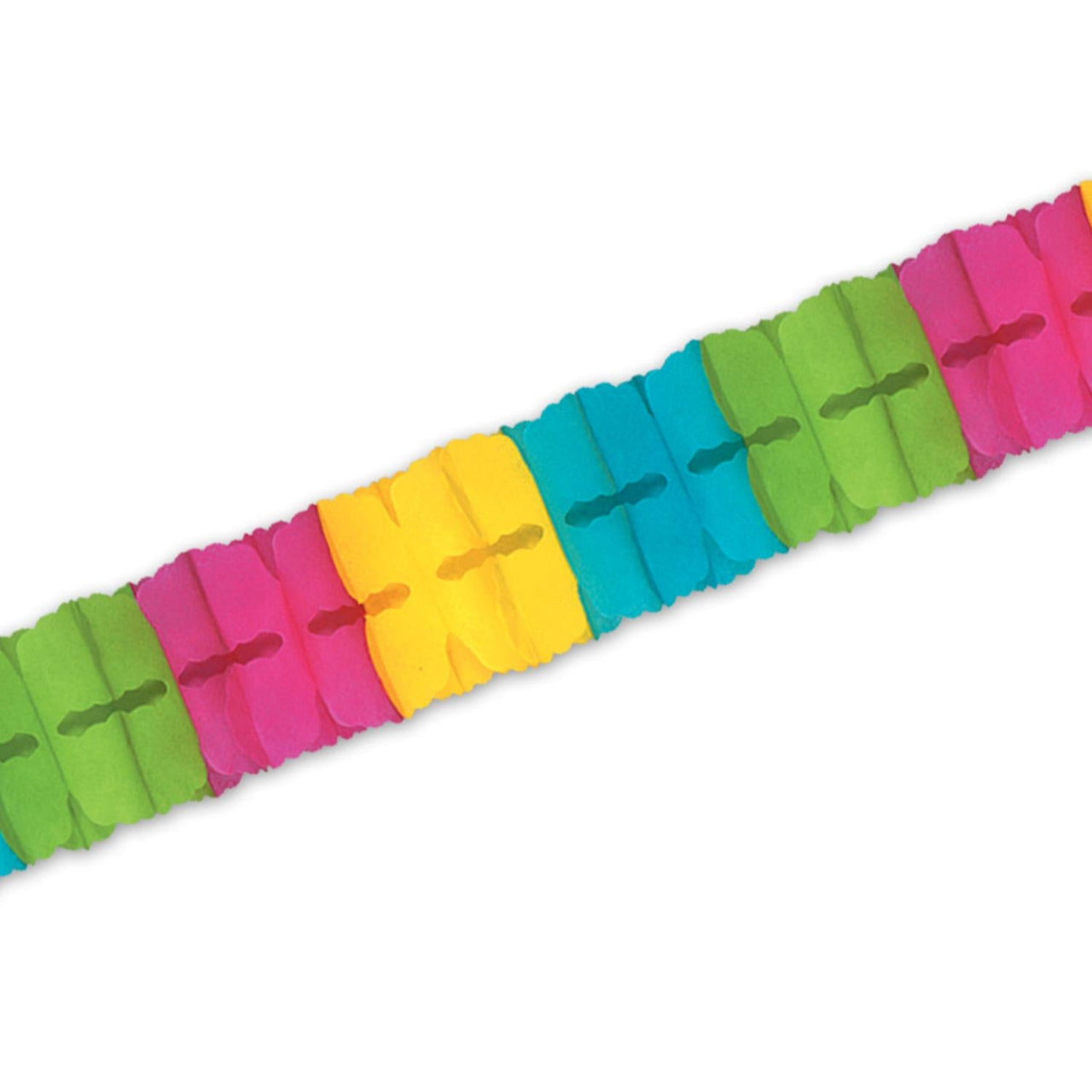Packaged Party Leaf Garland - neon - Bulk 12 Pack