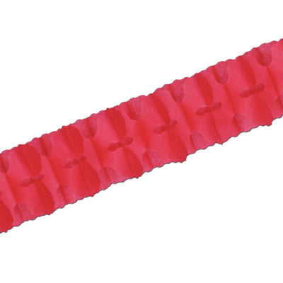Packaged Party Leaf Garland - red - Bulk 12 Pack