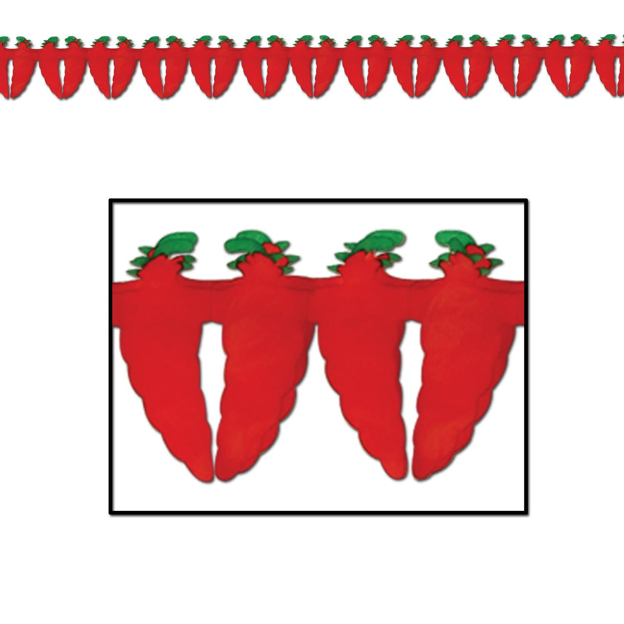 Fiesta Chili Pepper Garland - Bulk 12 Pack