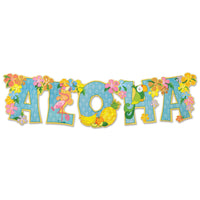 Luau Party Aloha Streamer - Bulk 12 Pack
