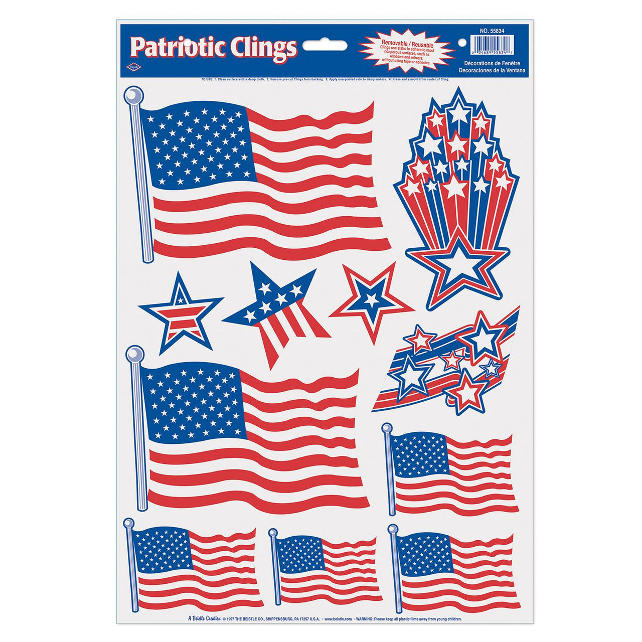 Patriotic Party Clings - Bulk/132 Clings