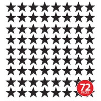 Awards Night Party Supplies - Die-Cut Foil Star - black