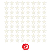 Party Decorations - Die-Cut Foil Star - white