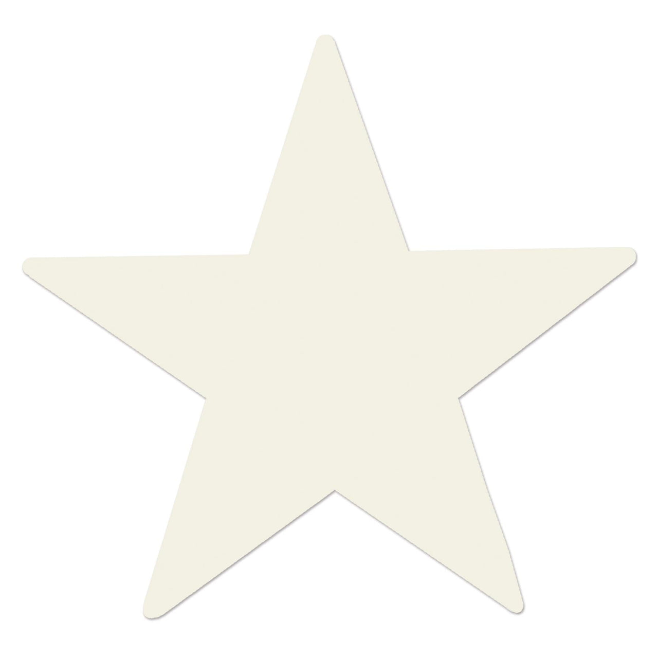 5" Party Foil Star Cutout - White - Bulk 72 Pack