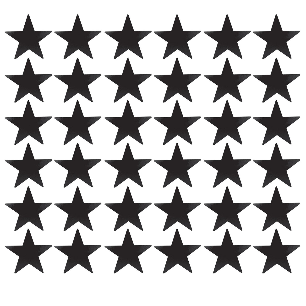 Awards Night Party Supplies - Die-Cut Foil Star - black