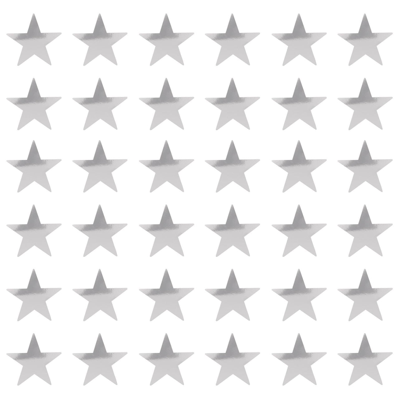 Awards Night Party Supplies - Die-Cut Foil Star - silver