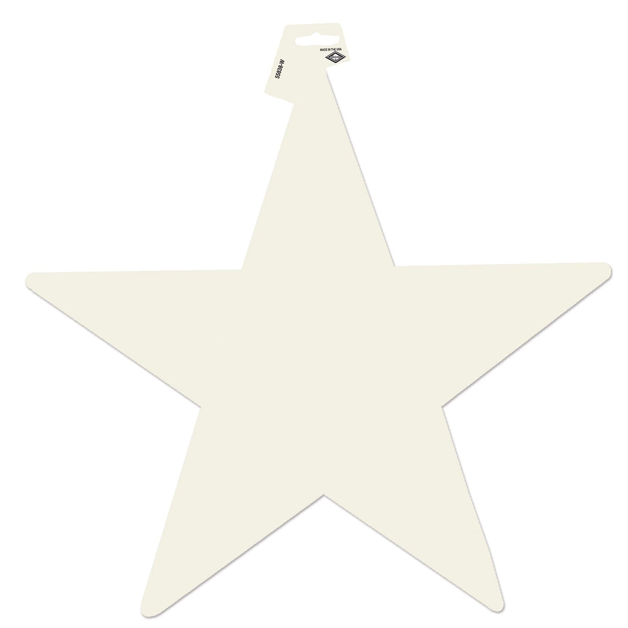 Party Decorations - Die-Cut Foil Star - white