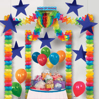 Party Decorations - Die-Cut Foil Star - blue