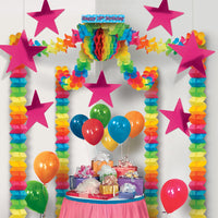 Party Decorations - Die-Cut Foil Star - cerise