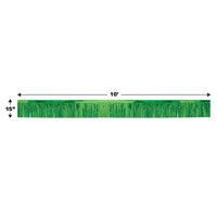 2-Ply Metallic Fringe Drape - green