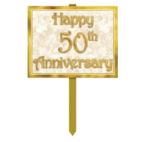 50th Anniversary Yard Sign - Bulk 6 Pack