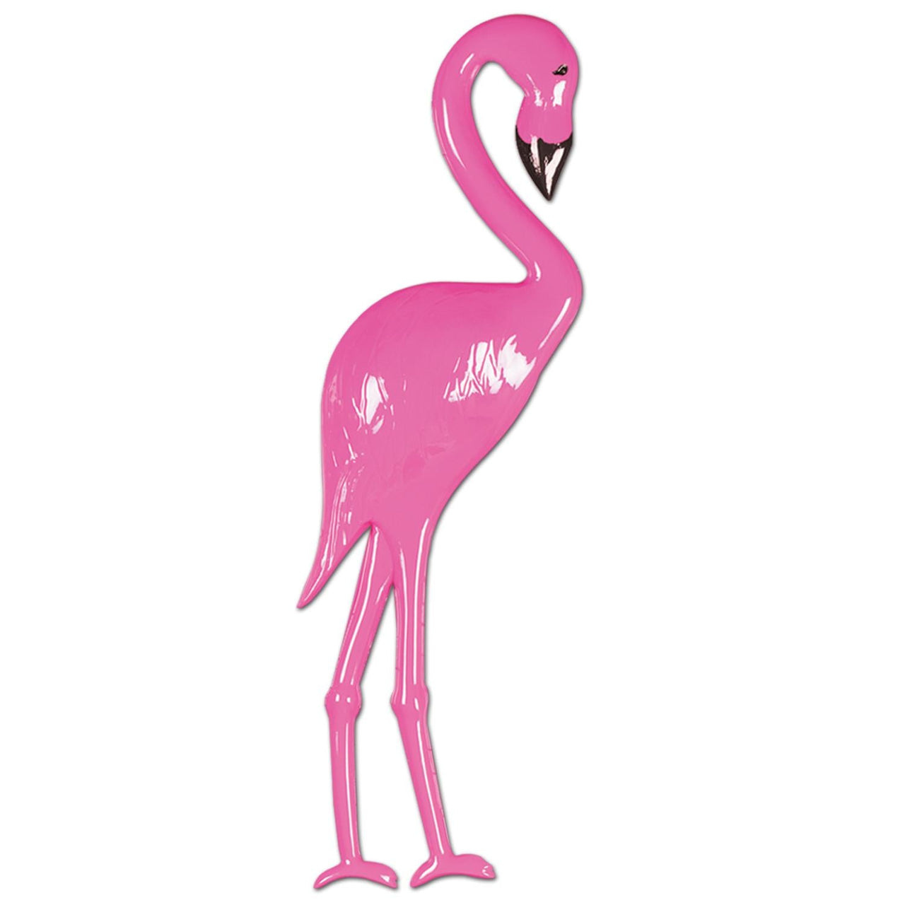 Luau Party Plastic Flamingo 1-Sided - Bulk 24 Pack