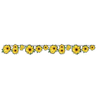 Sunflower Party Streamer - Bulk 12 Pack