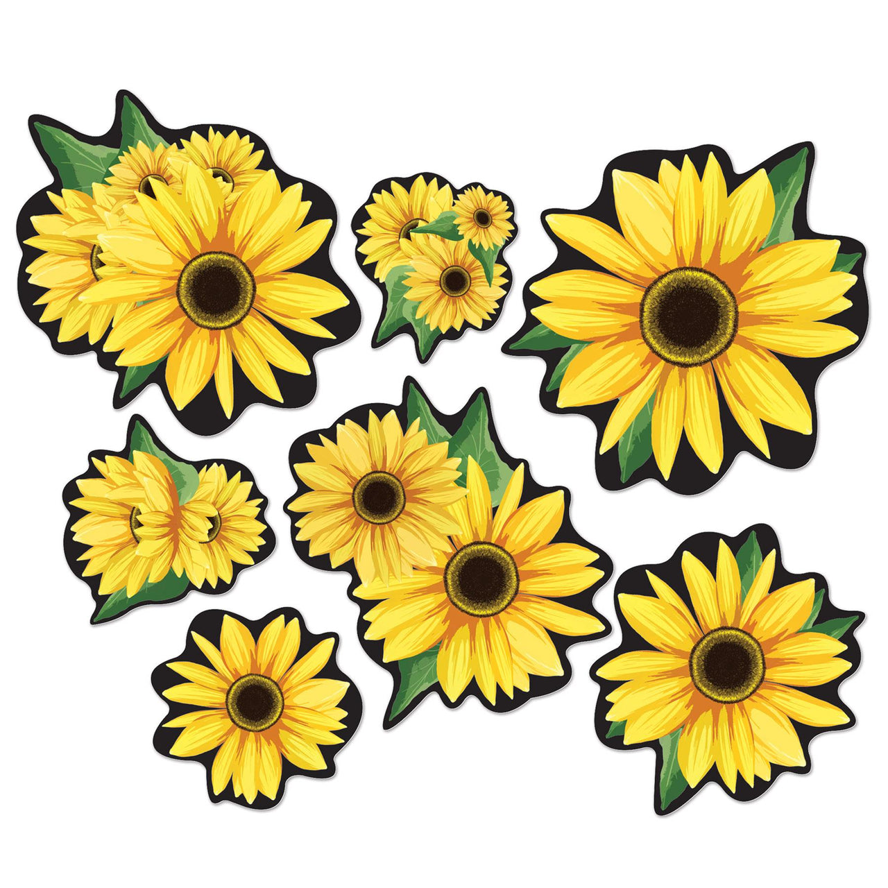 Sunflower Party Cutouts - Bulk/84 Cutouts