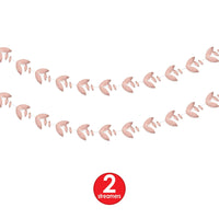 Bulk Rose Gold Foil Leaves Garland (12 Pkgs Per Case) by Beistle