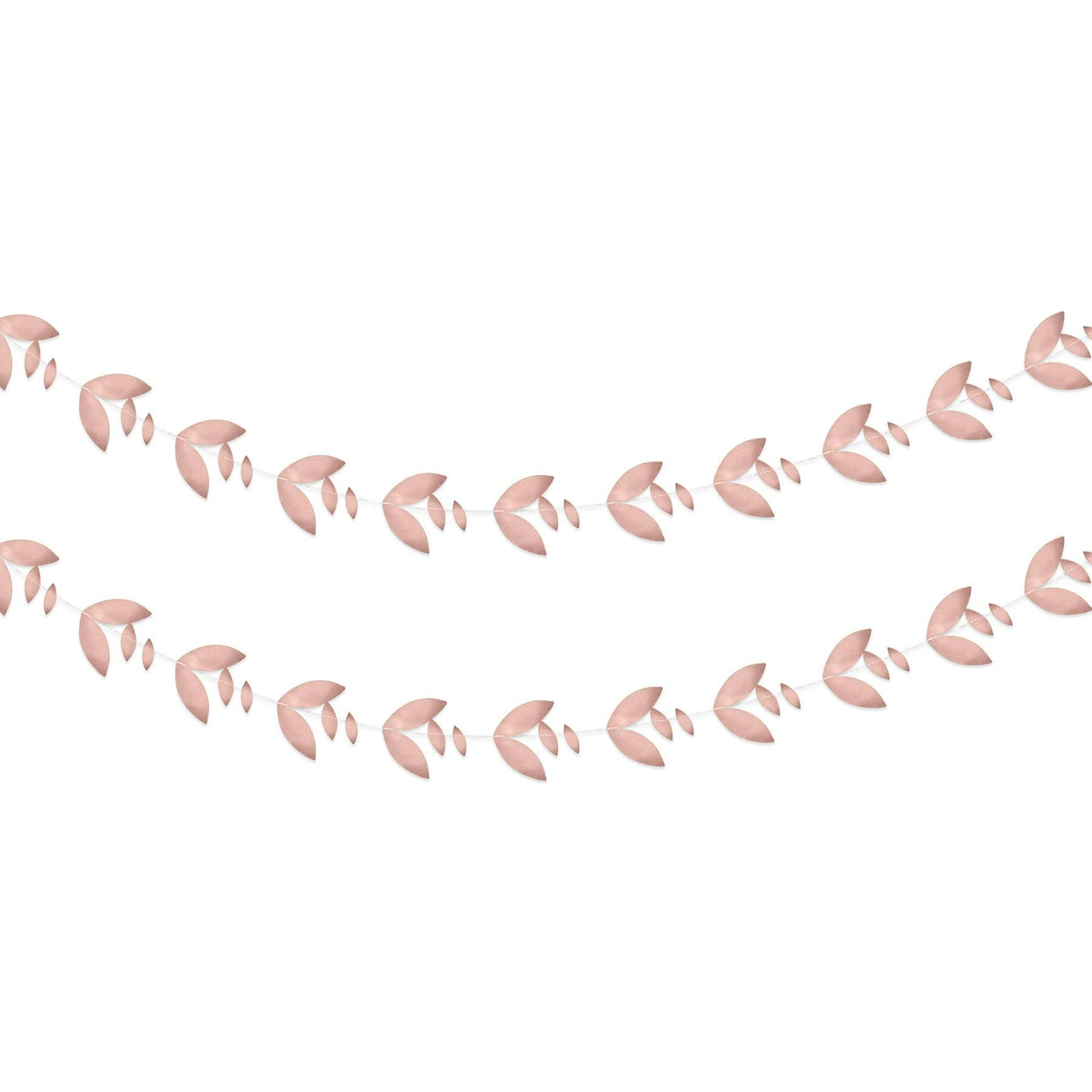 Bulk Rose Gold Foil Leaves Garland (12 Pkgs Per Case) by Beistle