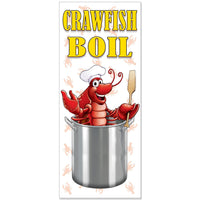 Mardi Gras Crawfish Boil Door Cover - Bulk 12 Pack