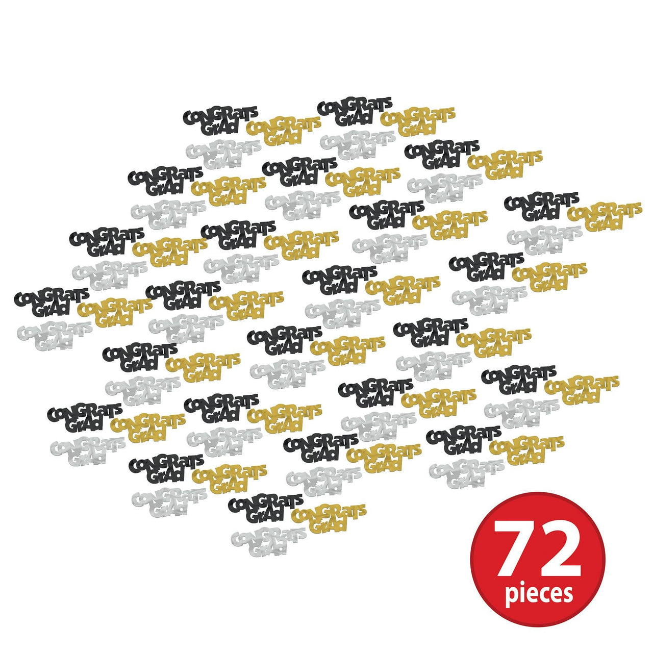 Bulk Jumbo Congrats Grad Confetti (12 Pkgs Per Case) by Beistle