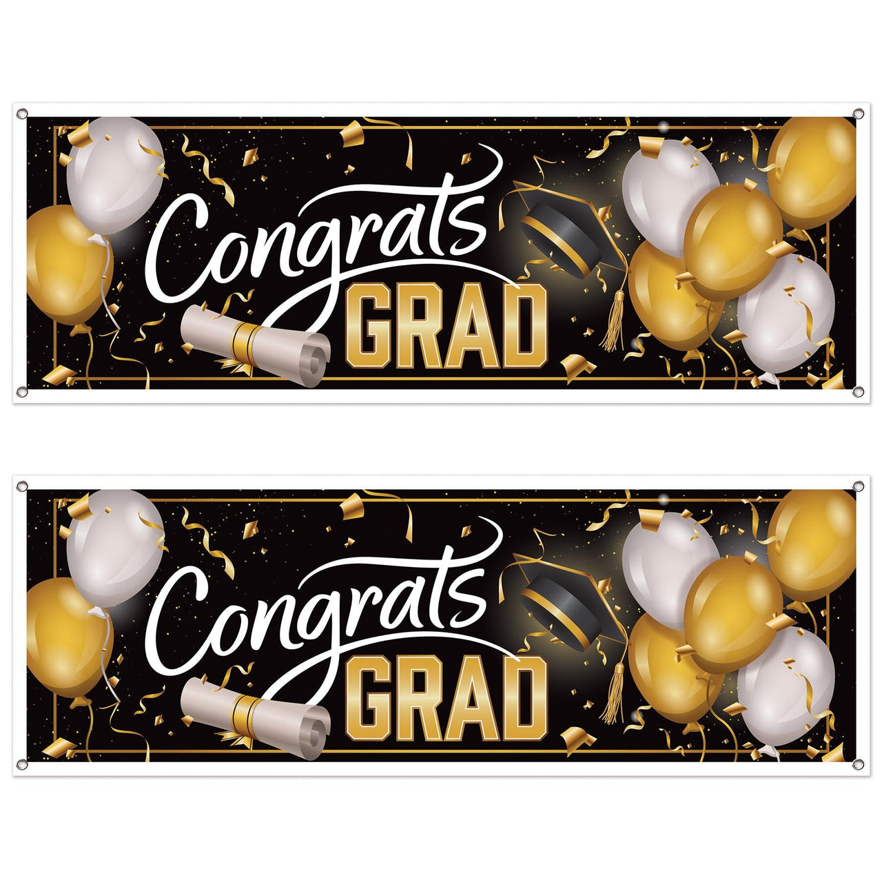 Beistle Congrats Grad Sign Banner (12 Pkgs Per Case) sold in bulk.