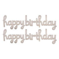 Bulk Script Silver Happy Birthday Balloon Streamer (6 Pkgs Per Case) by Beistle
