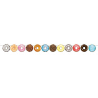 Donut Party Streamer - Bulk 12 Pack